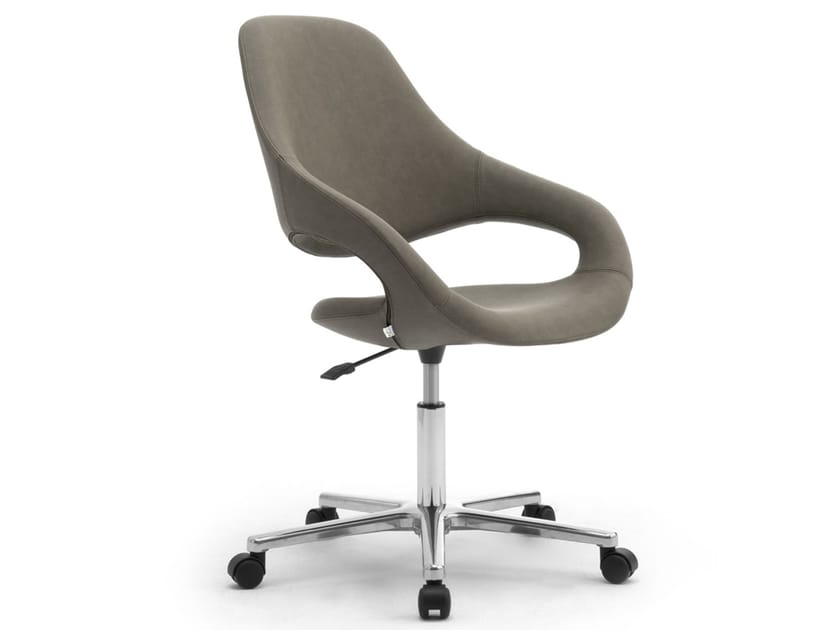 Офисное кресло с регулируемой высотой из искусственной кожи с колесами Leyform Samba ARCH-00070105