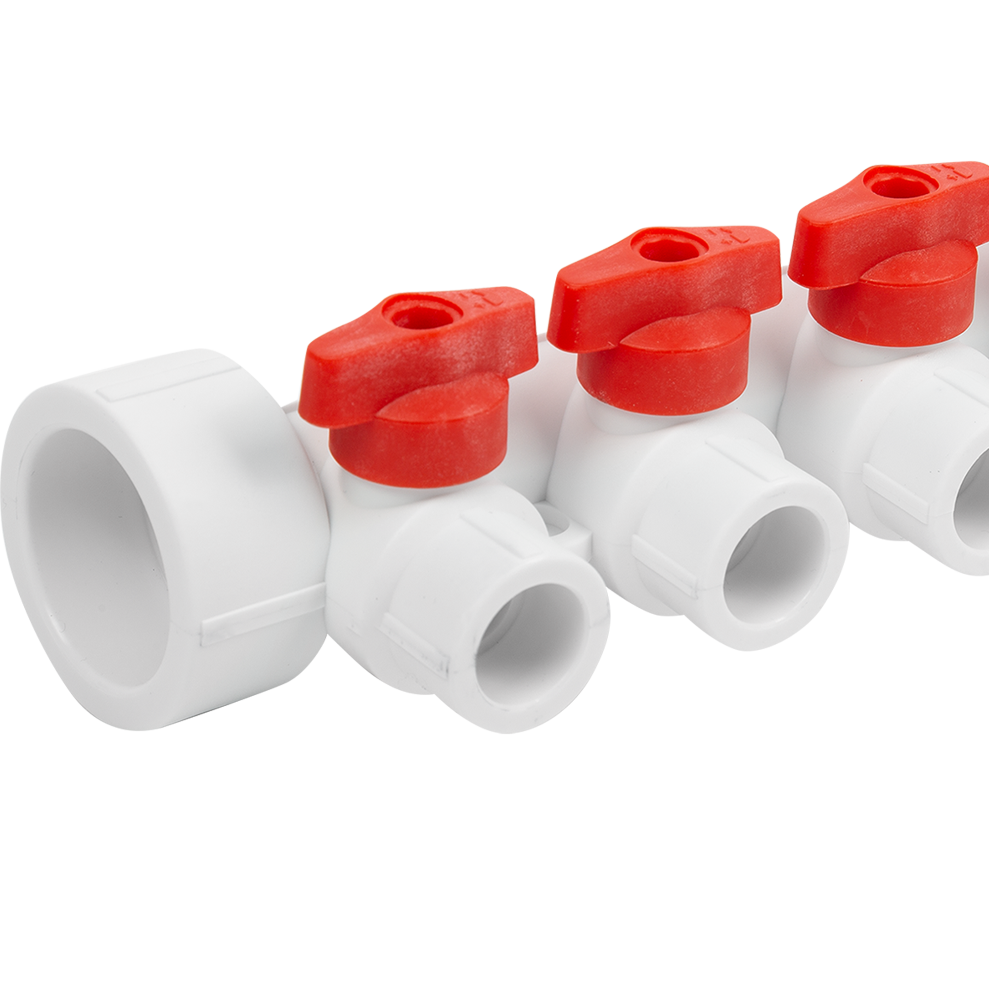 Коллектор Valfex 6-выводной с кранами для систем отопления и водоснабжения 85044179 STLM-0057867 - Вид №2