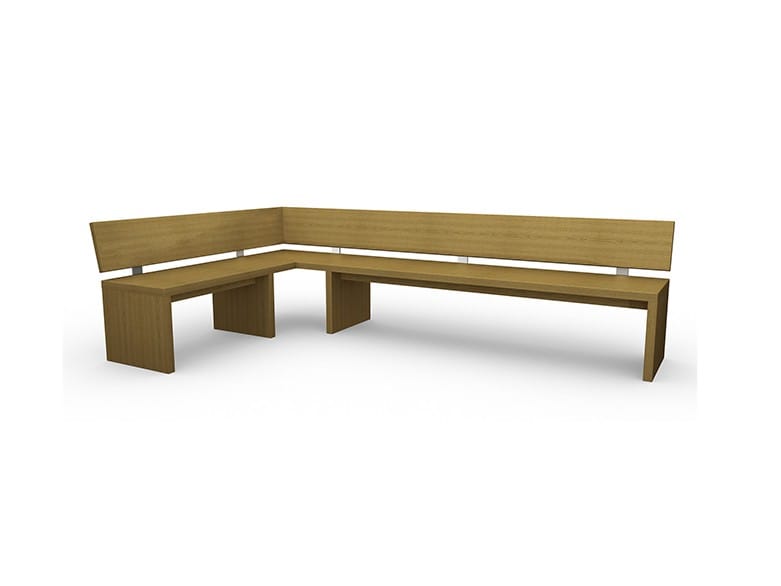 Дубовая угловая скамья со спинкой Deodara ALICE ARCH-00071138