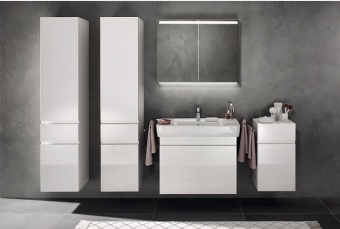 869002000 GEBERIT пенал подвесной RENOVA PLAN /39х180х36/(светлый вяз) Santreyd  - Вид №1