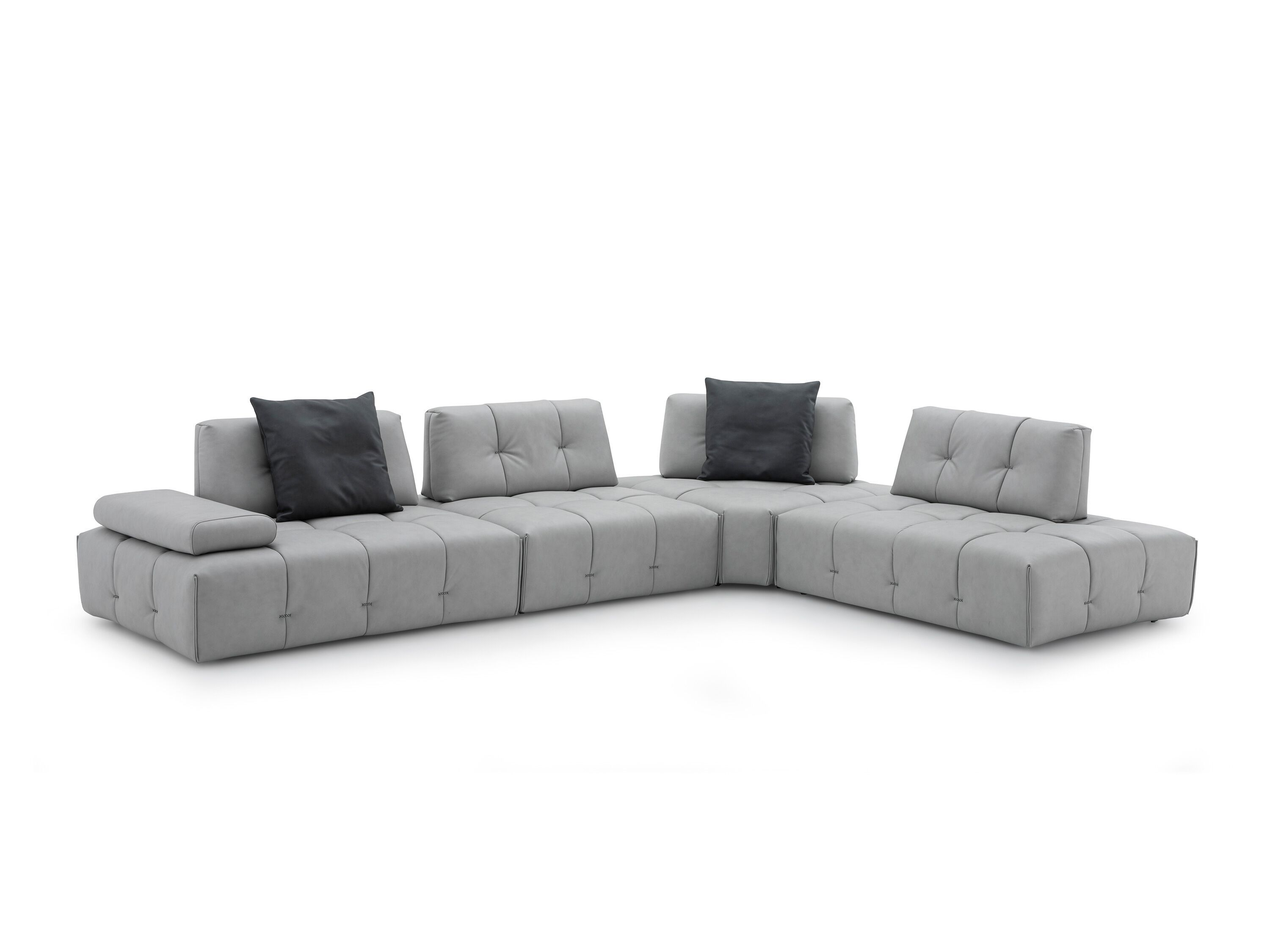 Кожаный модульный угловой диван CAMPO DE' FIORI LYME ARCH-00074297