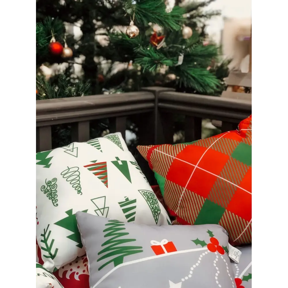 Подушка «Новый год» 40х40 см, цвет серый SEASONS STLM-2132252 - Вид №3