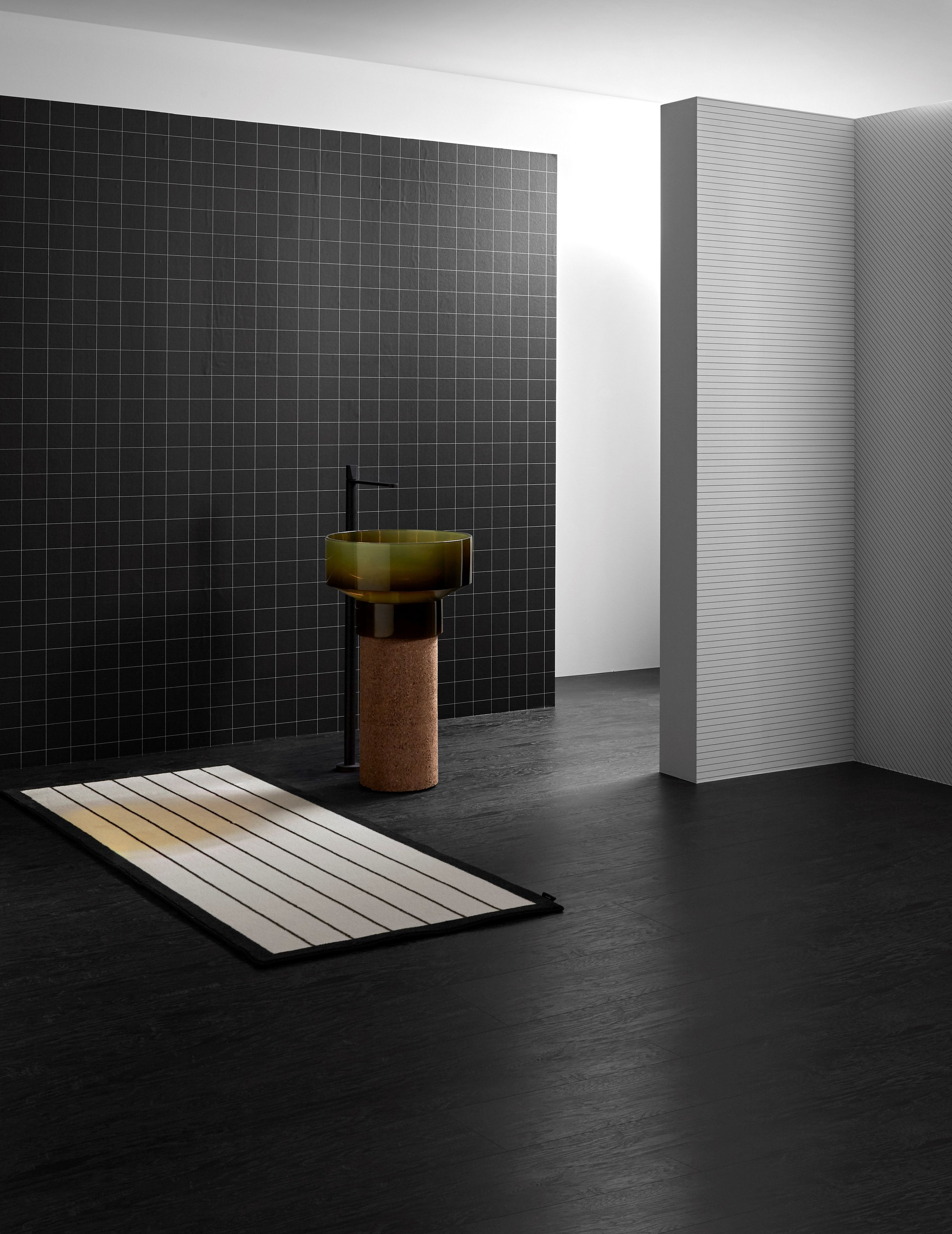 Геометрические обои для ванной комнаты Antoniolupi TRALERIGHE ARCH-00067593 - Вид №4