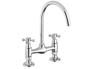 Смеситель для кухни из хромированной латуни