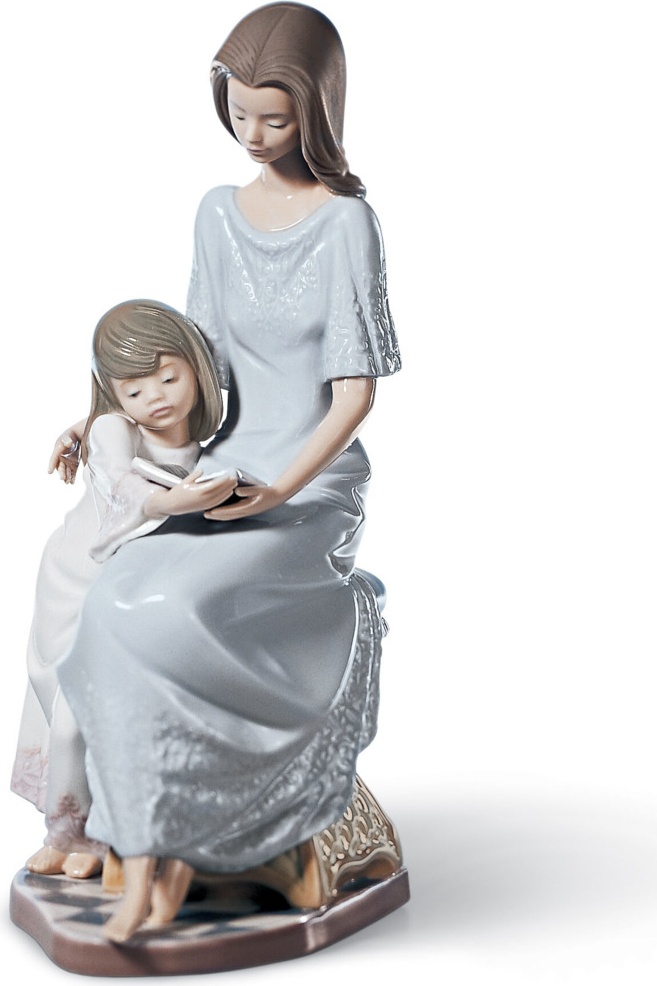 10668968 LLADRO Фигурка Lladro "Сказка на ночь" 14x26см Фарфор Lladró 