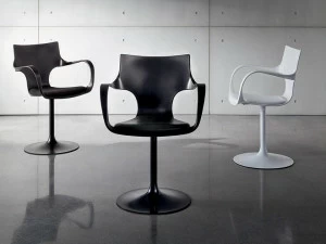 Sovet italia Вращающееся кресло из полипропилена Flûte