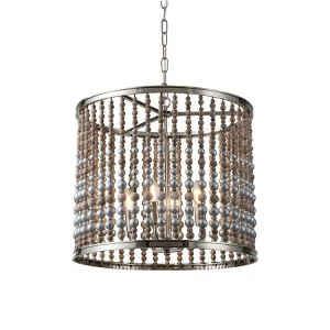 Подвесной светильник KW0783P-4 silver от Delight Collection DELIGHT COLLECTION ДИЗАЙНЕРСКИЕ 243913 Серебро;серый