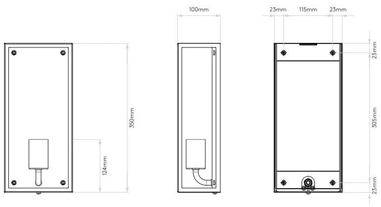 Astro Lighting Бра для наружного освещения из стали и стекла с диммером sun-id-1446326 - Вид №3