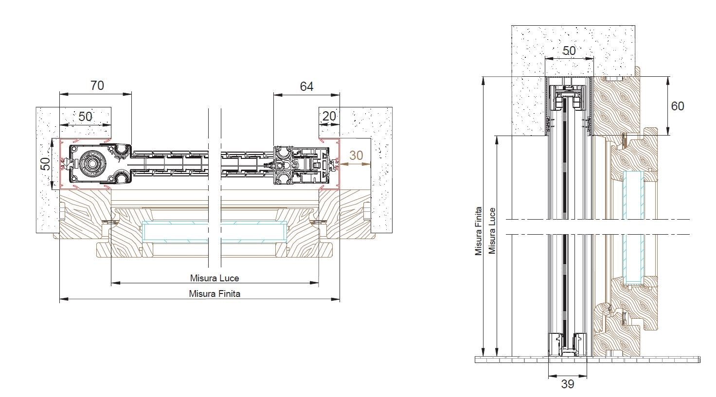 Боковая встраиваемая москитная сетка Mv Line Zanzariere - Incasso Laterale ARCH-00067087 - Вид №5