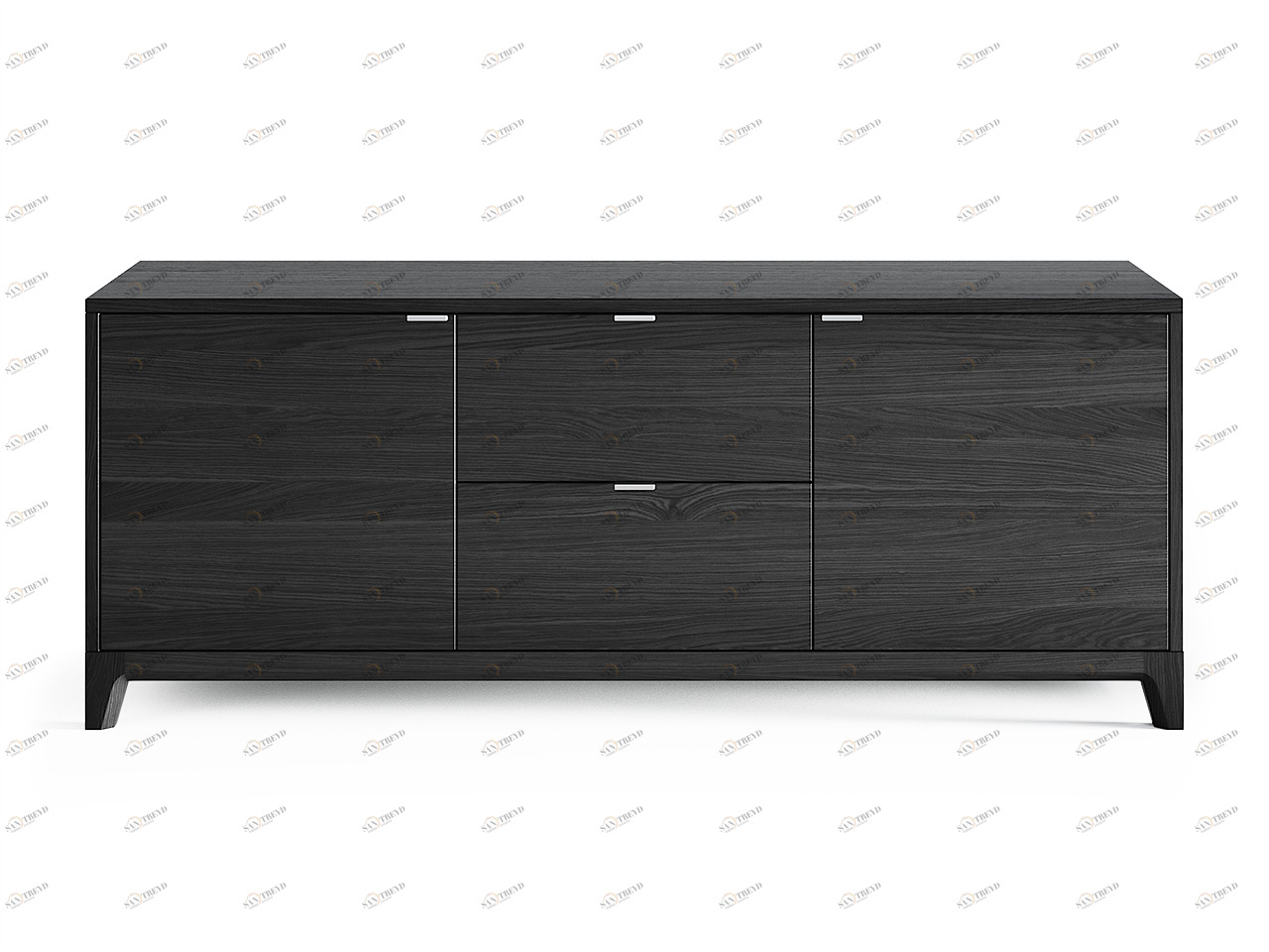 Тумба под телевизор с ящиками черная Case THE IDEA  210260 Черный 