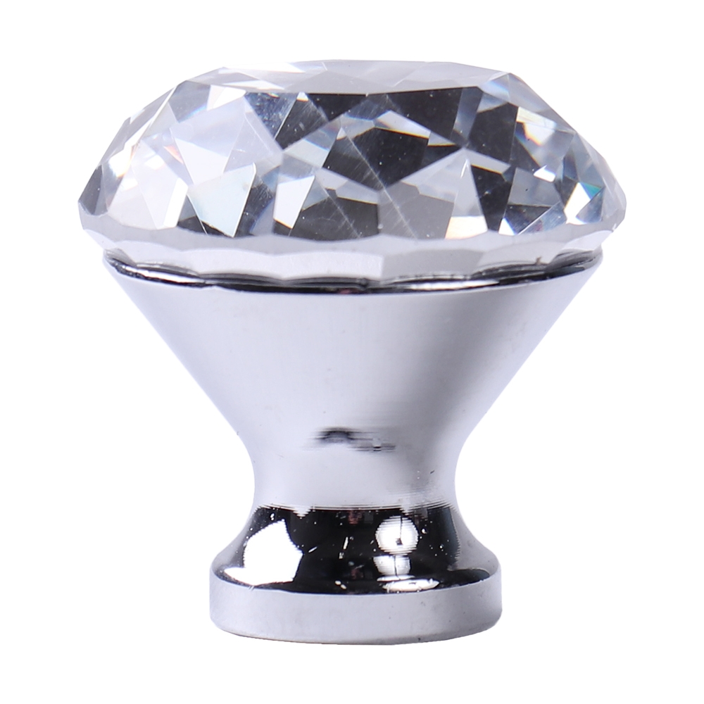 Мебельная ручка  Кноб, 30×30×31 мм, хром, прозрачный LJPS0174 Public Steel Россия  - Вид №1