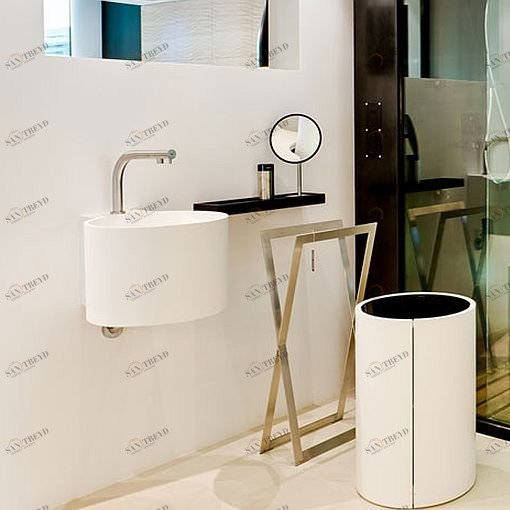 TA010 Подвесная раковина настенная овальная Inbani  белая 