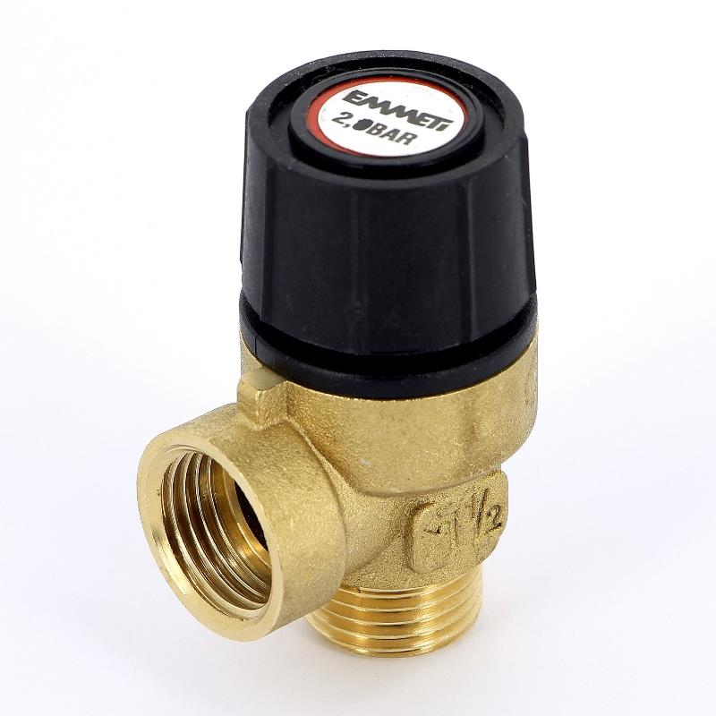 Клапан предохранительный ВВ с нестандартной регулировкой EMMETI 1/2" 2,0 бар 00205020 - Вид №1