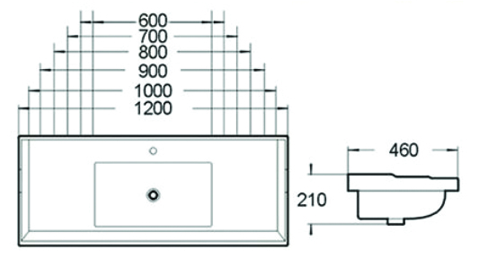 Мебельные раковины SL-2112 SANTILINE  - Вид №1