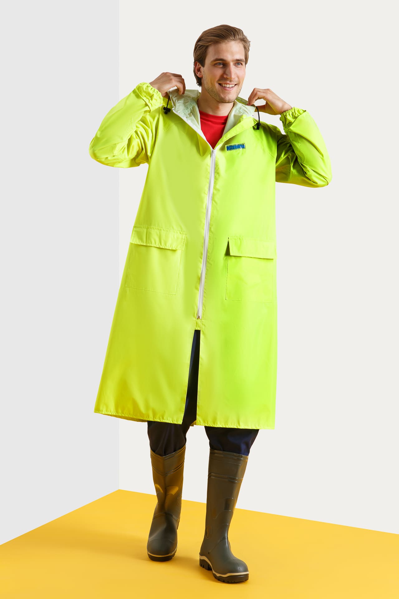 4958075 Плащ влагозащитный " WPL" лимонный POSEIDON  Непромокаемая спецодежда  размер 60-62  - Вид №2