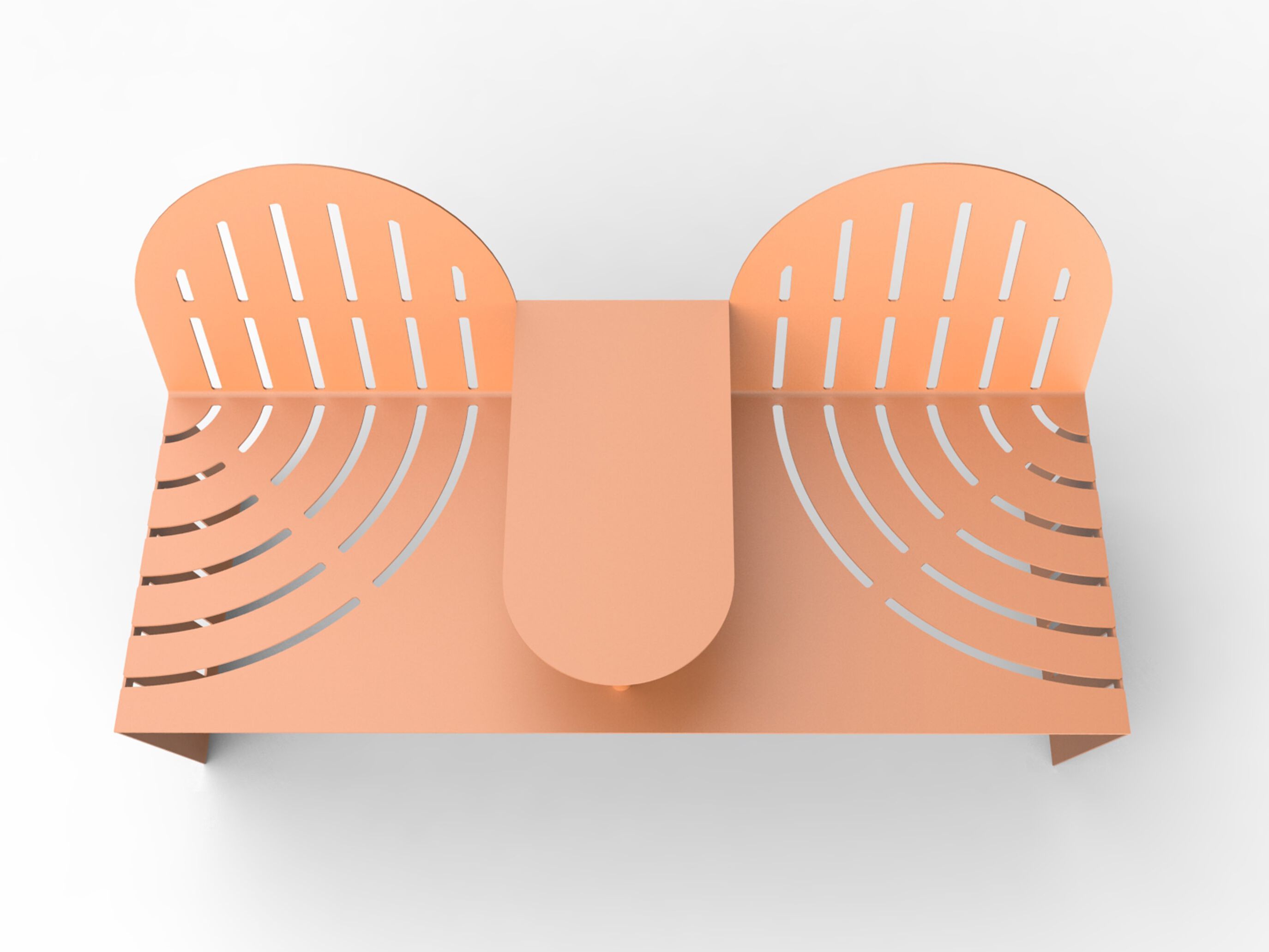 Стальная скамья со спинкой CITYSì KEY WEST ARCH-00116237 - Вид №3