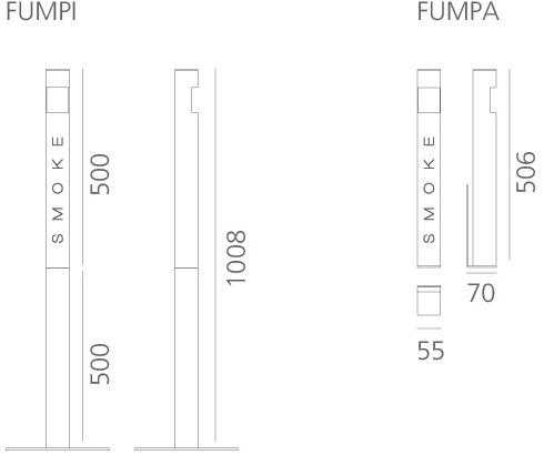 Systemtronic Напольная пепельница из алюминия для общественных мест sun-id-1380494 - Вид №2