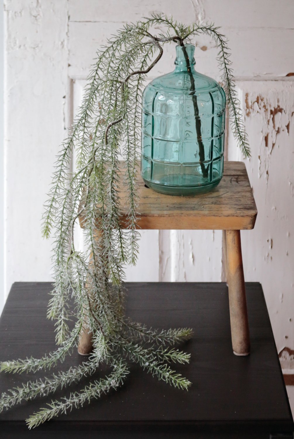 1191 819 a3 Вешалка из искусственной пихты, матовая, 120 см, матово-зеленая H-andreas  - Вид №4