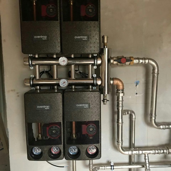 Купить Распределительный коллектор с гидрострелкой 85 кВт, 5 контуров Прокситерм GSK325 - Вид №7