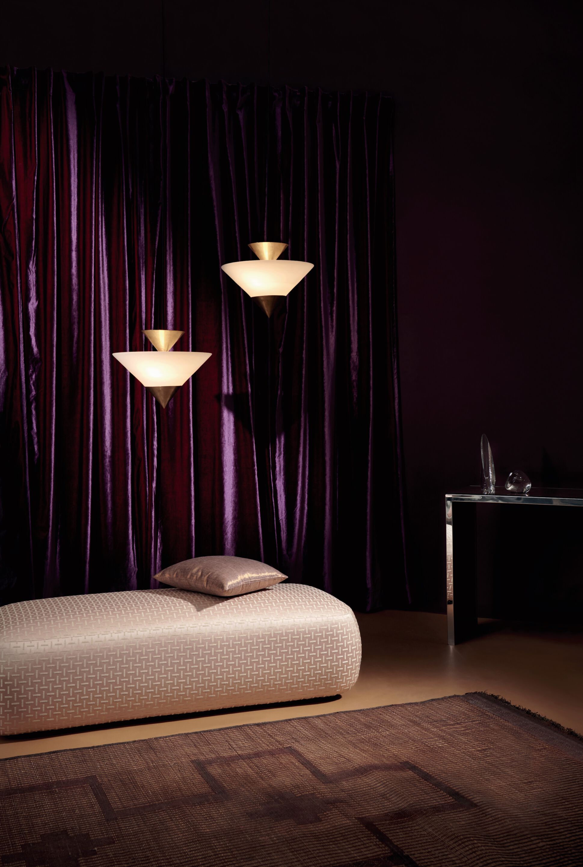 Бархатная однотонная ткань Élitis Palacio ARCH-00050120 - Вид №2