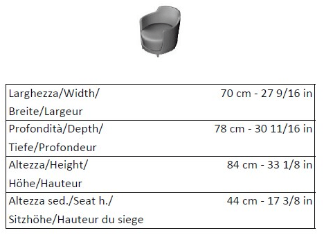 La Cividina Кресло с подлокотниками контрактное Folies sun-id-1375866 - Вид №1