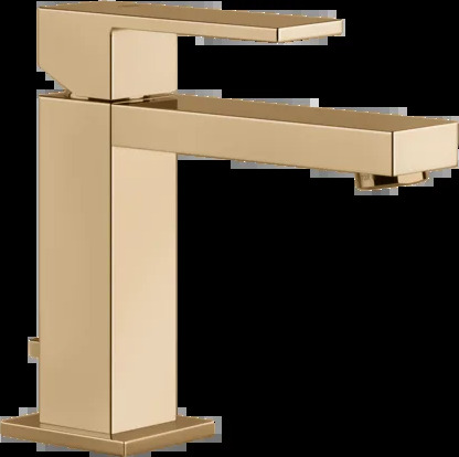 Смеситель для умывальника 20001 735 Gessi Rettangolo ТЕПЛАЯ БРОНЗА PVD