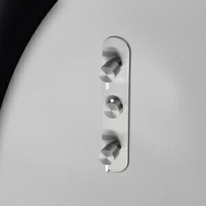 Термостат для душа матовая сталь с белой ручкой Toki Radomonte TKI54SCIL21