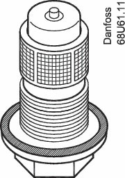 Danfoss Клапанные узлы в сборе с фильтром для клапанов TE 5 - 55 Клапанный узел №0,5 для TE 5 067B2788  - Вид №1