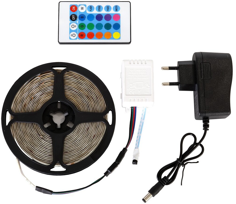 91050689 Светодиодная лента LSL-0025-05-RGB-L SMD 2835 30 диод/5 Вт/м 12 В 10 мм IP44 5 м изменение цвета RGB STLM-0457663 GLANZEN