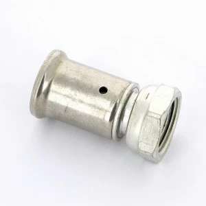 Муфта пресс-В с накидной гайкой оловянное покрытие HENCO 16x1/2"