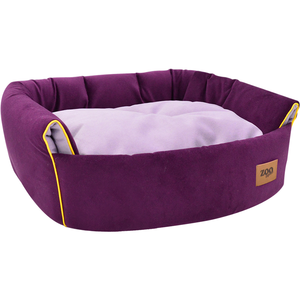 ПР0054469 Дом эстрада-трансформер для животных Ампир мебельная ткань №2 42х36х36см лиловый/баклажан ZOOEXPRESS  - Вид №1
