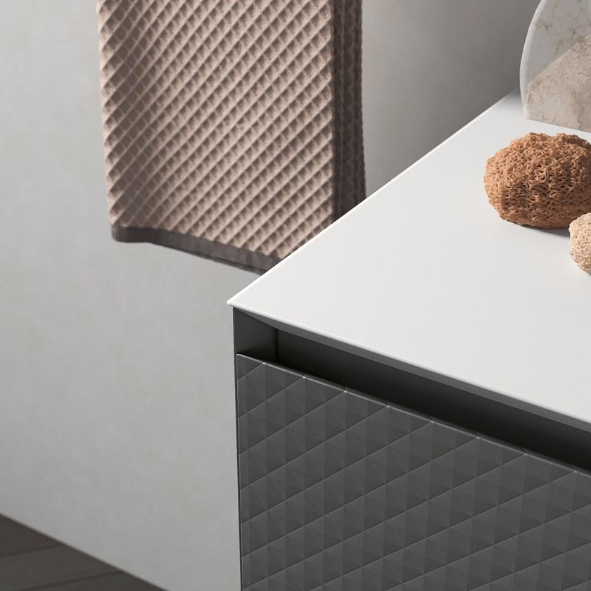 BMT Подвесная тумба под умывальник с ящиками Ikon Ik-12 - Вид №2