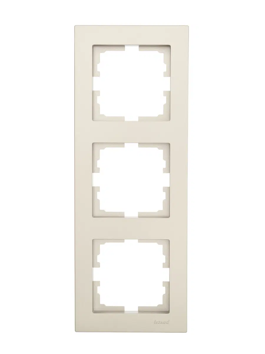 VESNA Рамка 3-ая вертикальная без вст титан LEZARD 742-3700-153