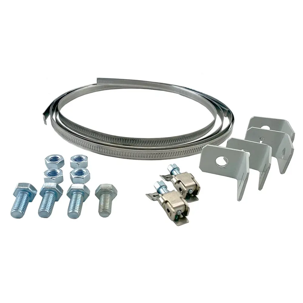 RUCELF Комплект крепления для круглых столбов с зажимами 82677982 STLM-0033868 - Вид №1