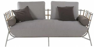 Unopiù Садовый диван из нержавеющей стали и тика Tweed Twediv