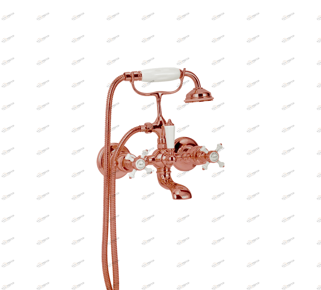 Gentry Home Смеситель для раковины от центра к центру 2 отверстия под смеситель 200 мм Chelsea Copper GH100288