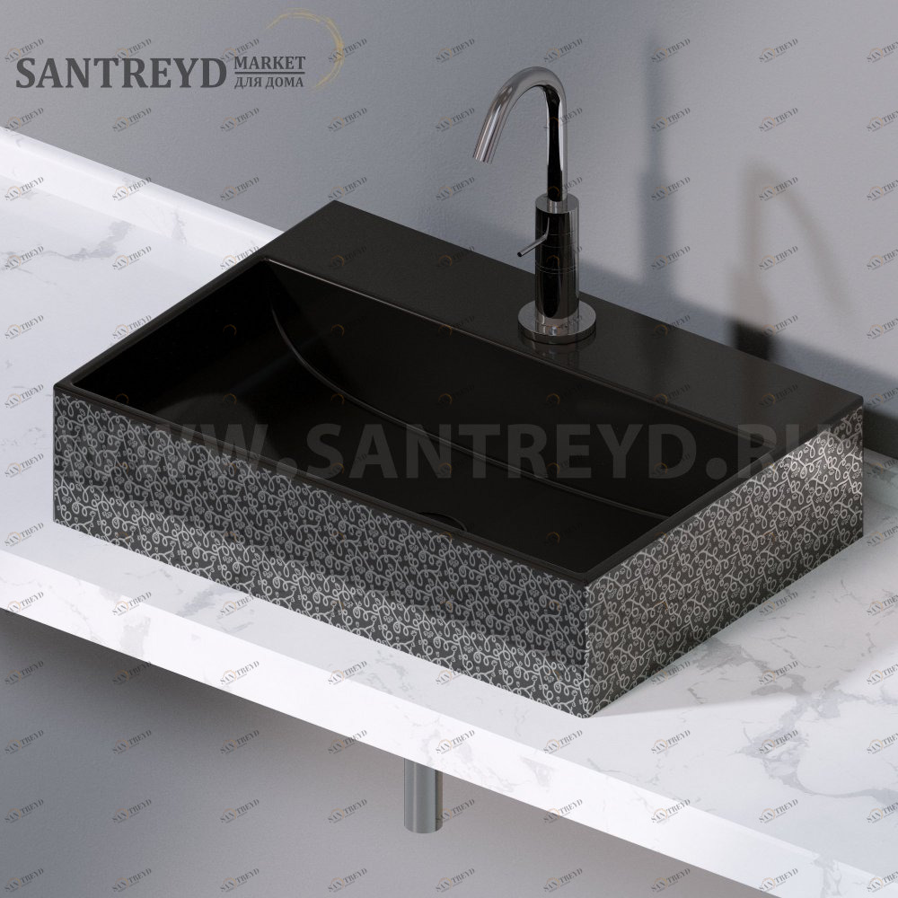 L240401P Накладная раковина на столешницу  прямоугольная A. e T. Italia THIN AeT ITALIA