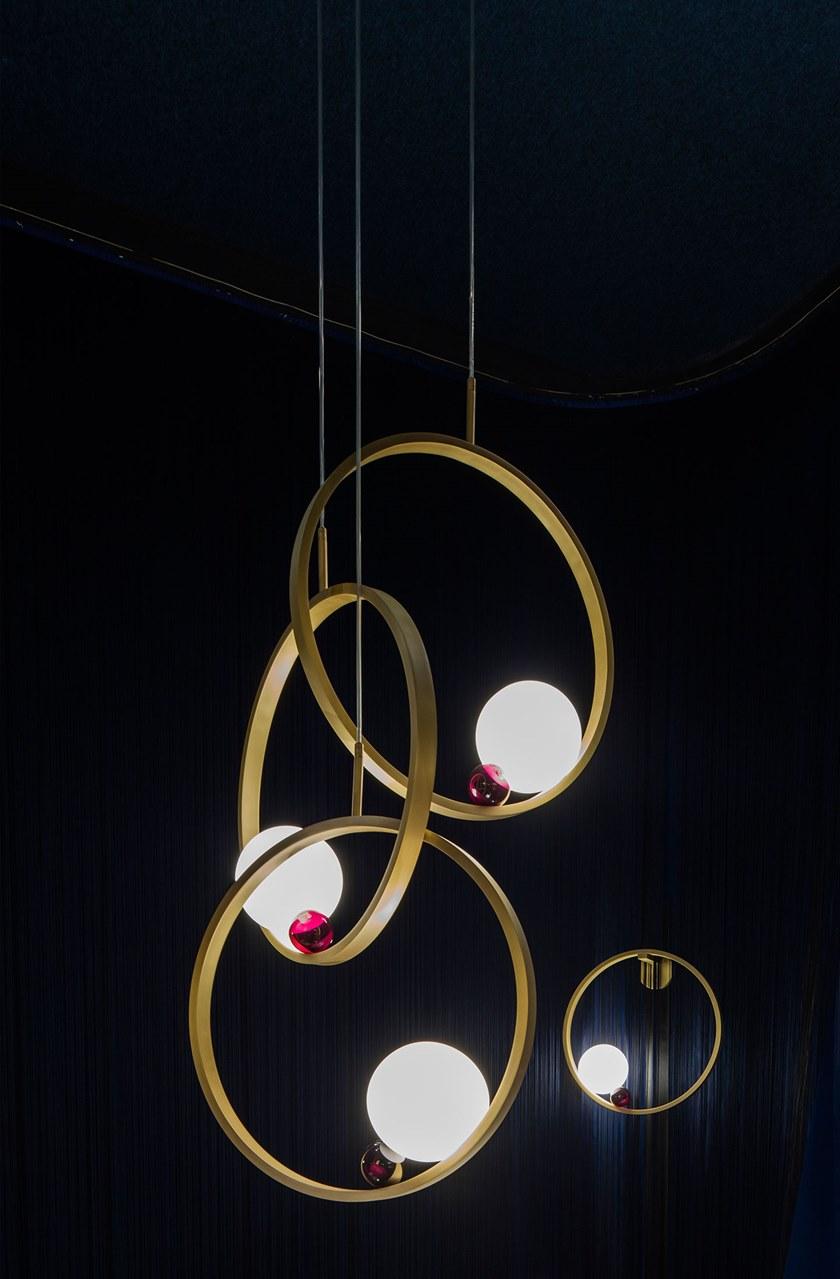 Paolo Castelli Светодиодный подвесной светильник из латуни и дутого стекла Joy sun-id-1424494 - Вид №4