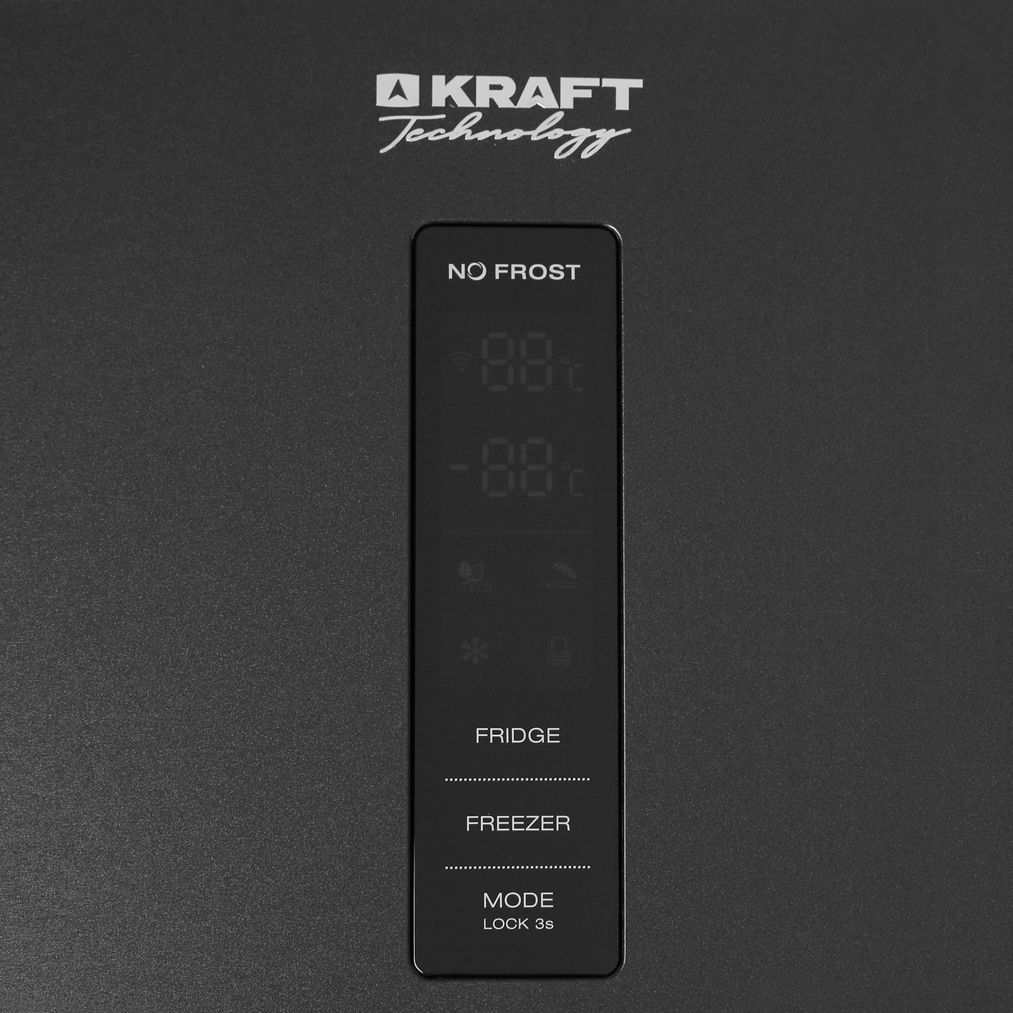 5327661 Холодильник с морозильником   KRAFT TNC-NF403D серебристый STDN-0084354 - Вид №9
