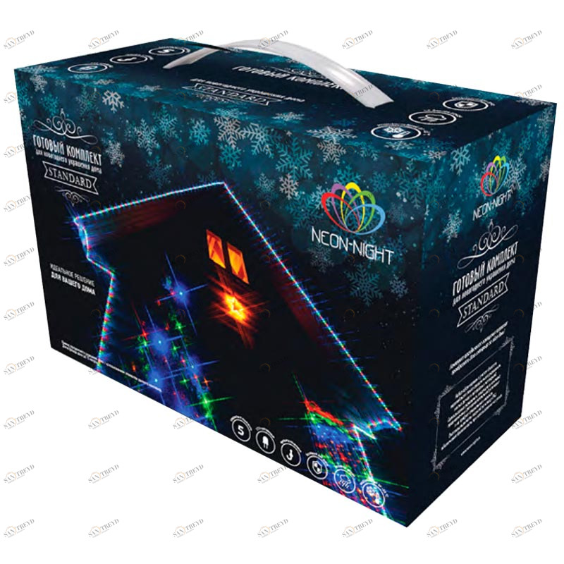 Новогодний набор для украшения дома разноцветный "Standard" 5 предметов SUPERNW ГИРЛЯНДЫ, ГИРЛЯНДЫ И ОСВЕЩЕНИЕ 097676 Разноцветный 