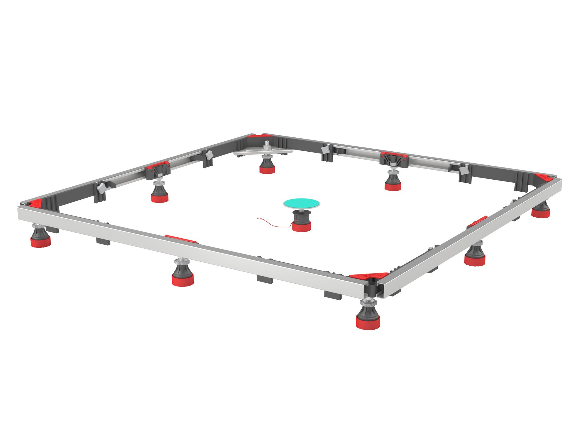 150182 MEPA  Подставки для душевых поддонов Монтажная рама SF прямоугольная 120/120 универсальная 