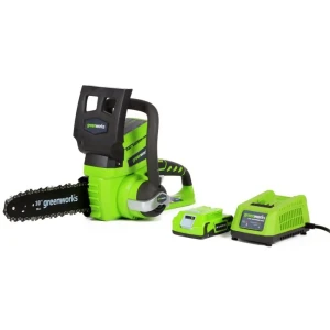 Аккумуляторная пила Greenworks 2000007VA 24 В шина 25 см АКБ и ЗУ в комплекте