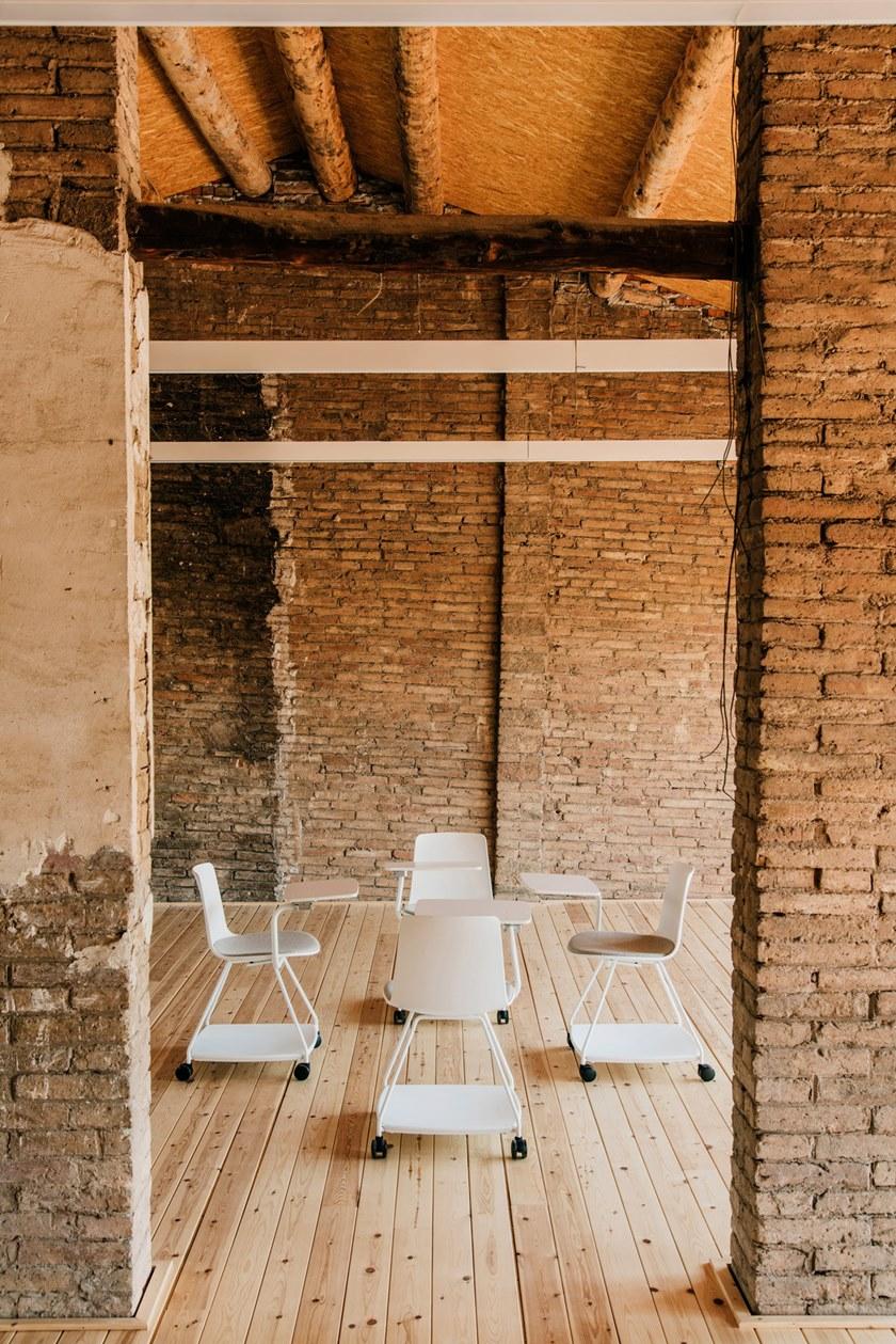 ENEA Стул для конференций из полипропилена с ящиком для хранения Tray sun-id-1463772 - Вид №5