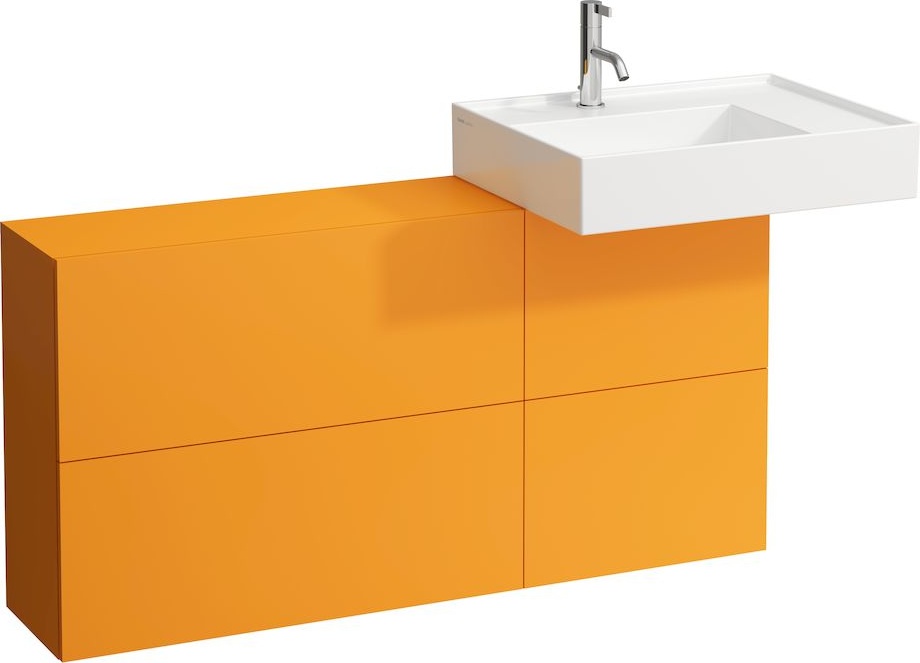 H8103340201121 Раковина с полочкой справа, со специальным скрытым сливом LAUFEN PRO - Вид №9