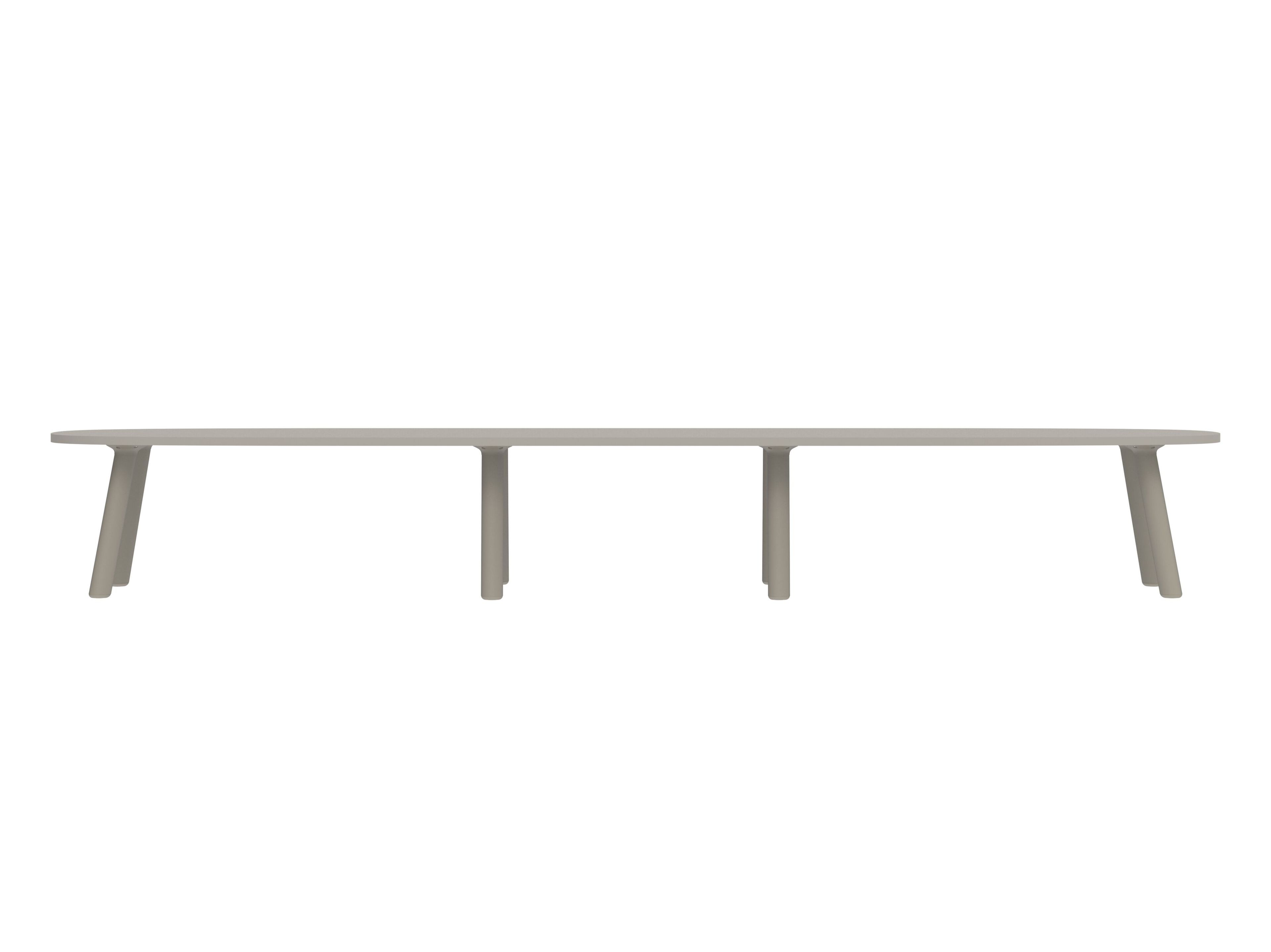 Овальный стол из композитного материала и алюминия FUNCTIONALS MONOLITE ARCH-00027681