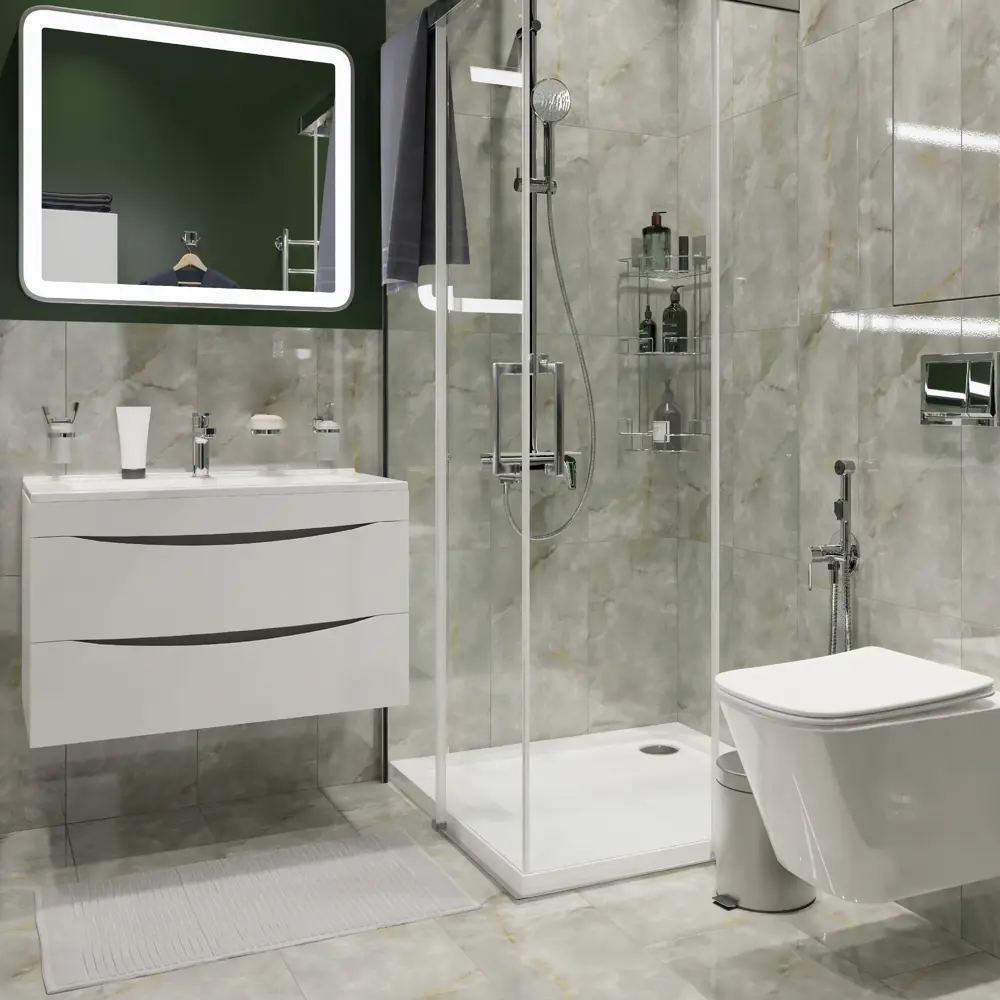 Керамин Талисман: настенная плитка оливкового цвета 60×30 см 88700676 STLM-0945085