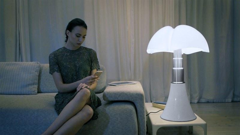 Martinelli Luce Светодиодная настольная лампа из метакрилата и нержавеющей стали Pipistrello 620/dim/bd/l/1/bi - Вид №4