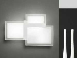 Urban Настенный светильник из стали и стекла Triquadro 1734.10