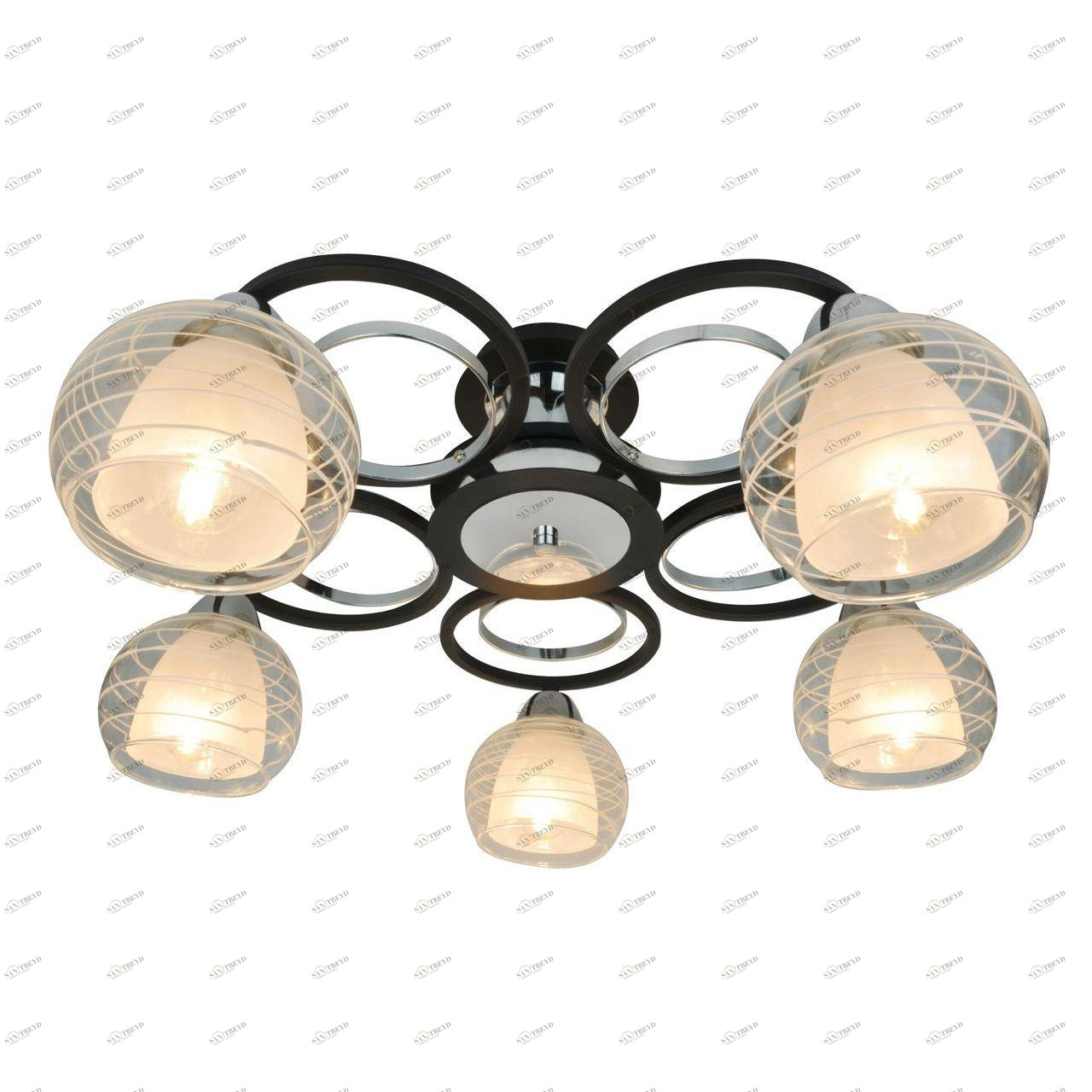 Потолочная люстра Arte Lamp Ginevra A1604PL-5BK ARTE LAMP GINEVRA 109041 Серый