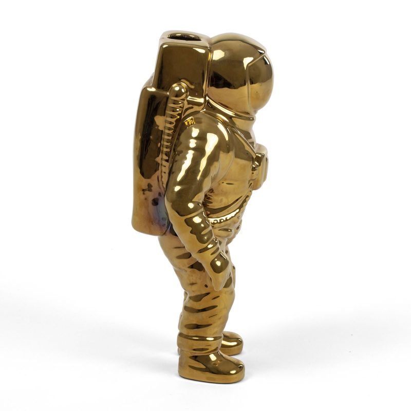 Ваза фарфоровая 28х12см золотая Cosmic Diner Starman Gold SELETTI ДИЗАЙНЕРСКИЕ 00-3883257 Золото  - Вид №6